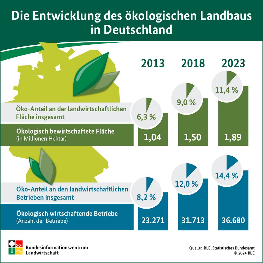 Infografik Öko-Landbau