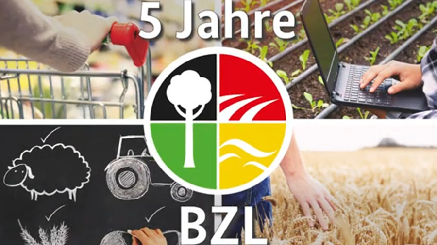 BZL Logo und Schriftzug "5 Jahre BZL"